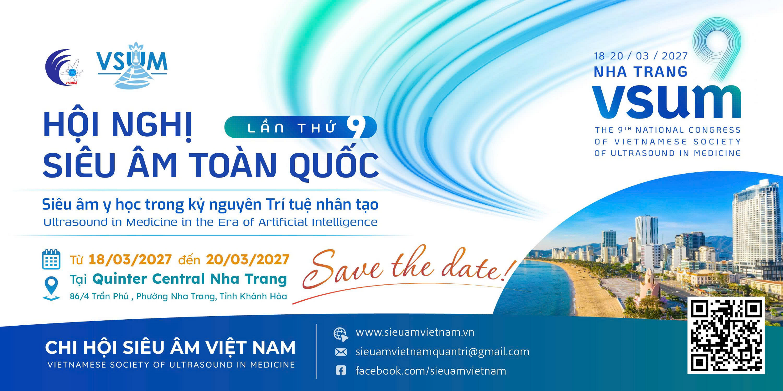 THÔNG BÁO MỜI THAM DỰ  HỘI NGHỊ SIÊU ÂM TOÀN QUỐC LẦN THỨ 09